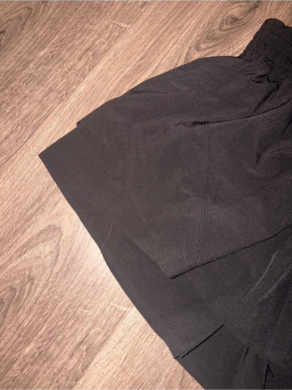 lululemon athletica Black Smocked-Waist Athletic Shorts- shake it out shorts - Picture 6 of 6